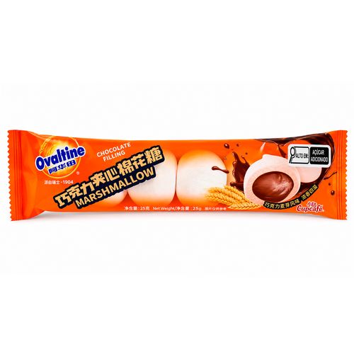 Marshmallow Ovaltine com Recheio de Chocolate 25g-1-